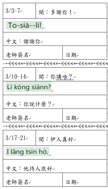 臺灣台語1